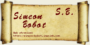 Simeon Bobot vizit kartica